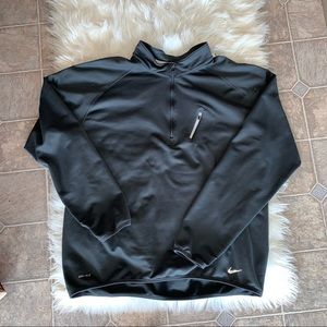 Nike Gray 1/2 Zip DRI-FIT Active Pullover Top/jacket Running, Gym, Fitness